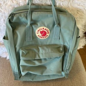 Fjallraven Kanken Blue backpack.
